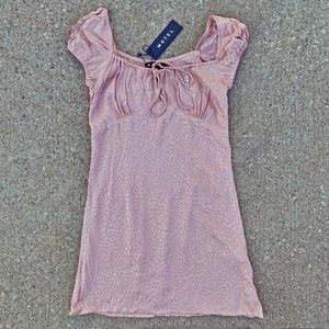 BNWT Brand New Motel Pink Cheetah Gaval Babydoll Dress